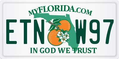 FL license plate ETNW97