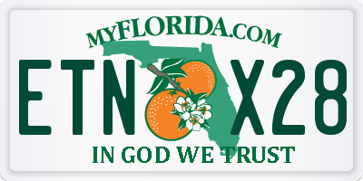 FL license plate ETNX28
