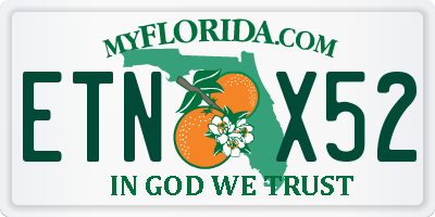 FL license plate ETNX52