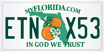 FL license plate ETNX53