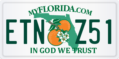 FL license plate ETNZ51