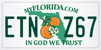 FL license plate ETNZ67