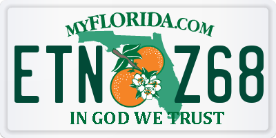 FL license plate ETNZ68
