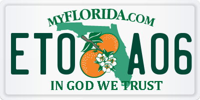 FL license plate ETOA06