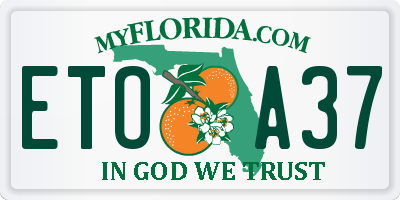 FL license plate ETOA37