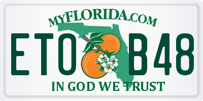 FL license plate ETOB48