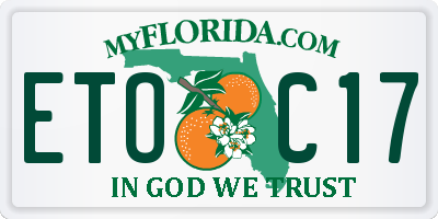 FL license plate ETOC17