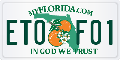 FL license plate ETOF01
