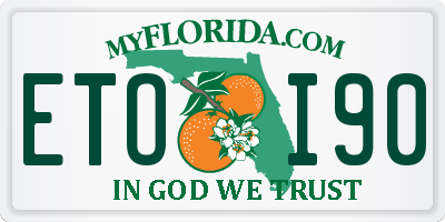 FL license plate ETOI90