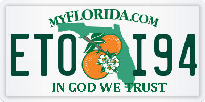 FL license plate ETOI94