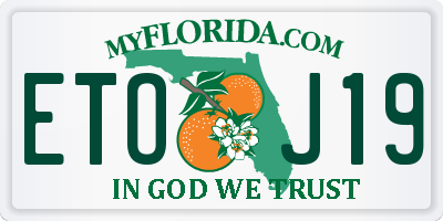FL license plate ETOJ19