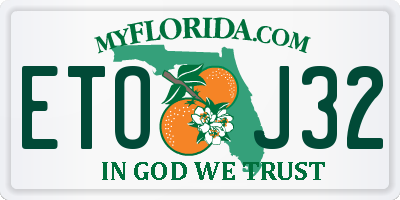 FL license plate ETOJ32