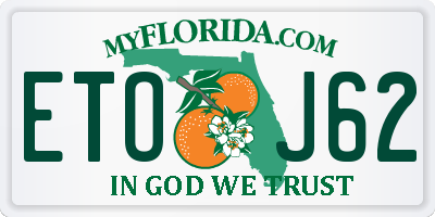 FL license plate ETOJ62