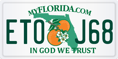 FL license plate ETOJ68