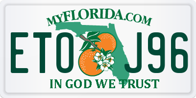 FL license plate ETOJ96