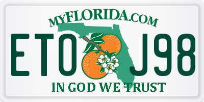 FL license plate ETOJ98