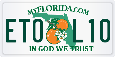 FL license plate ETOL10