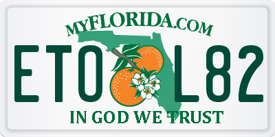 FL license plate ETOL82