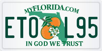 FL license plate ETOL95