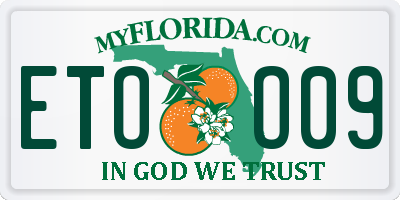 FL license plate ETOO09