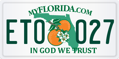 FL license plate ETOO27