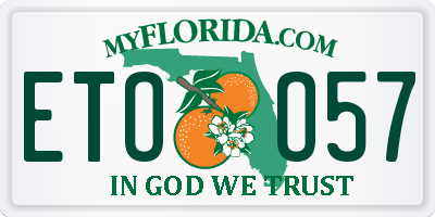 FL license plate ETOO57