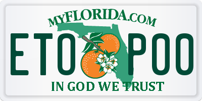 FL license plate ETOP00