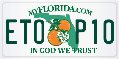 FL license plate ETOP10