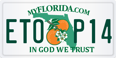 FL license plate ETOP14