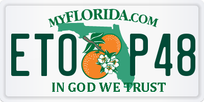 FL license plate ETOP48