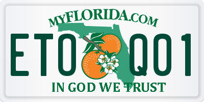 FL license plate ETOQ01