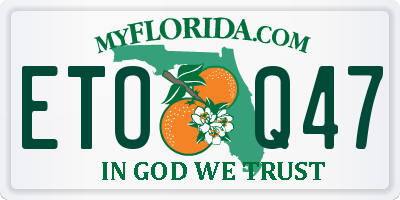 FL license plate ETOQ47
