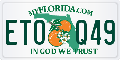 FL license plate ETOQ49