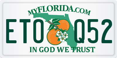 FL license plate ETOQ52