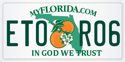 FL license plate ETOR06