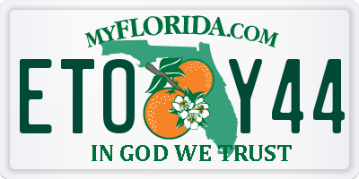 FL license plate ETOY44