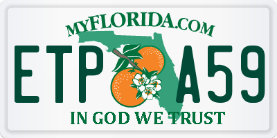FL license plate ETPA59
