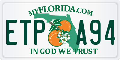 FL license plate ETPA94