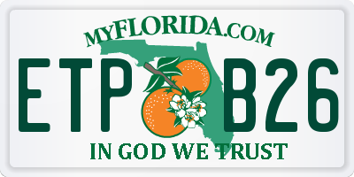 FL license plate ETPB26