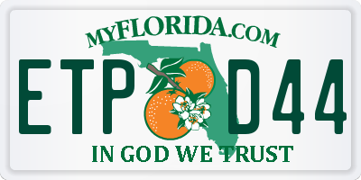FL license plate ETPD44