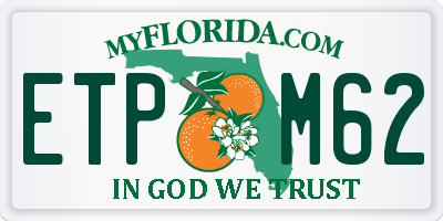 FL license plate ETPM62