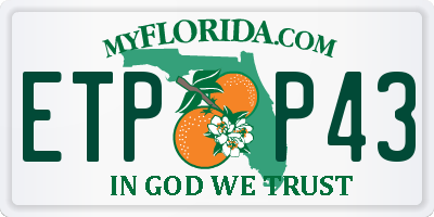FL license plate ETPP43