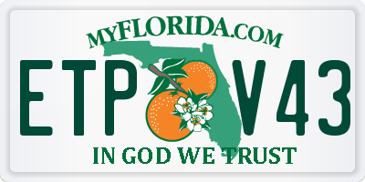 FL license plate ETPV43