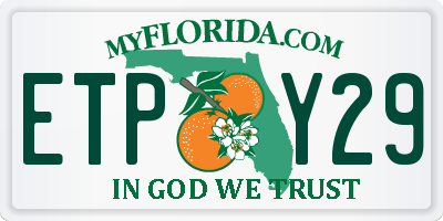 FL license plate ETPY29