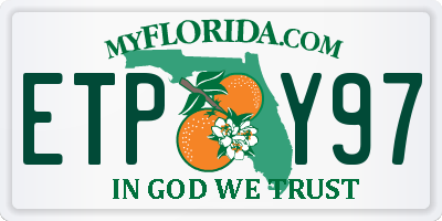 FL license plate ETPY97