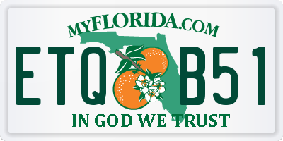 FL license plate ETQB51