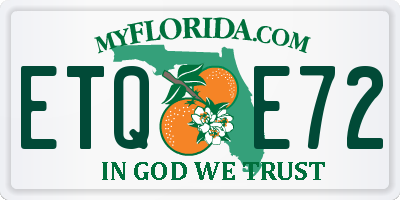 FL license plate ETQE72