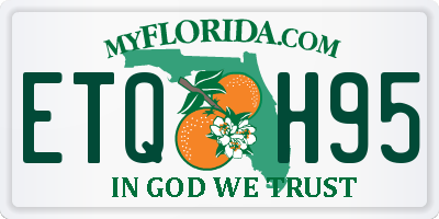 FL license plate ETQH95