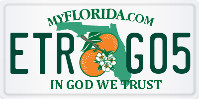FL license plate ETRG05