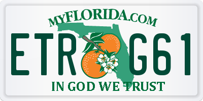 FL license plate ETRG61